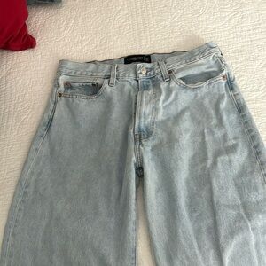 Abercrombie and Fitch rigid denim baggy jeans